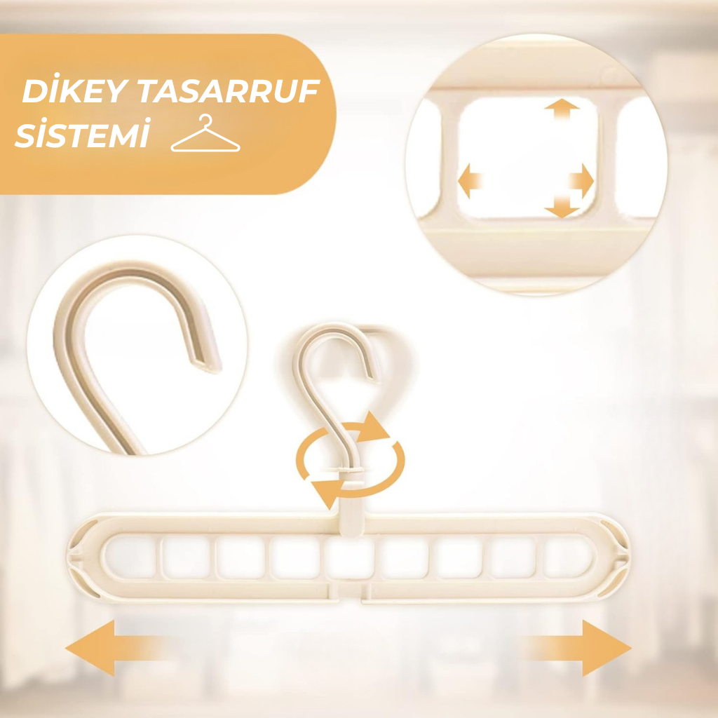 9 Bölmeli Sihirli  Askı