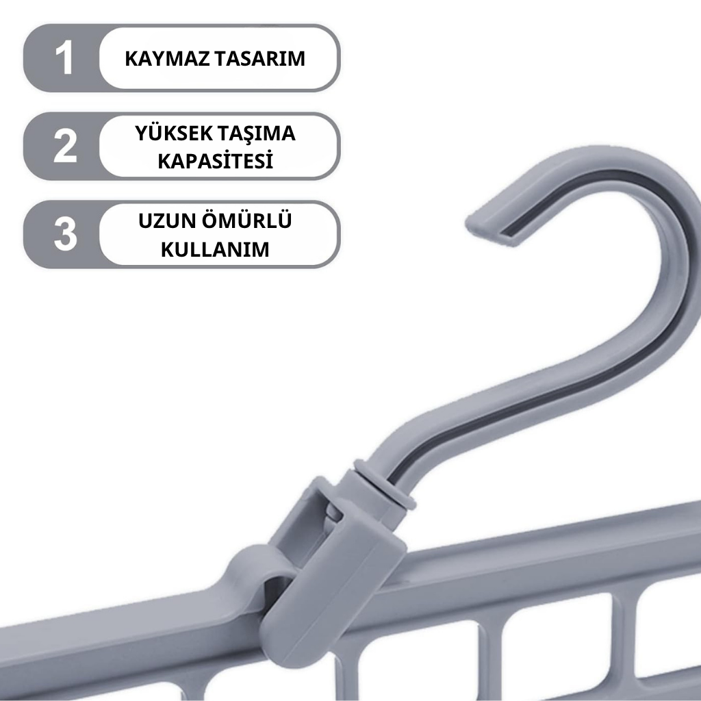 9 Bölmeli Sihirli  Askı